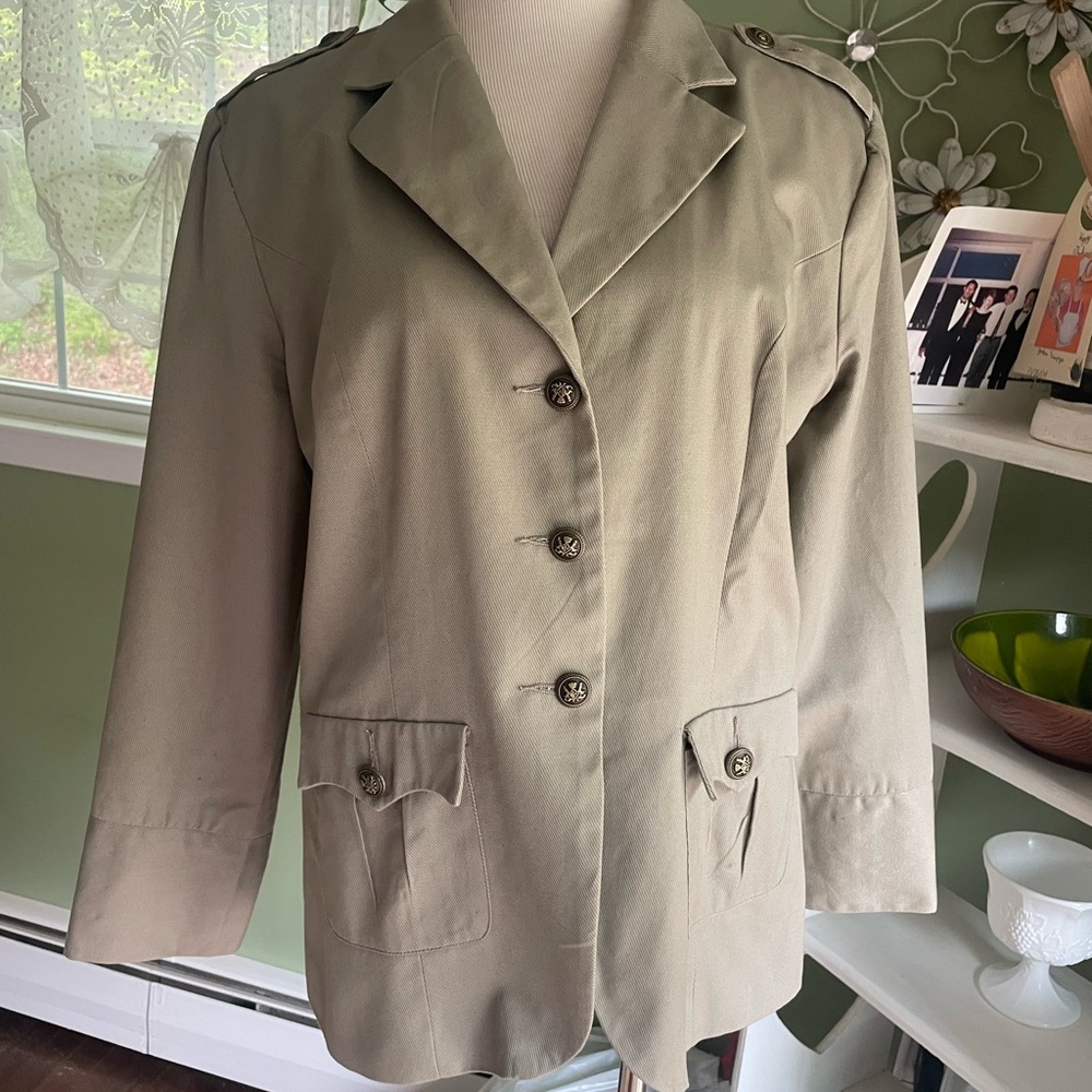 Twiggy of London Women's Khaki Jacket xL